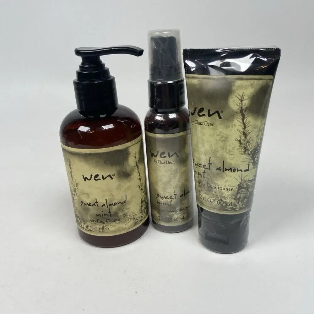 Wen Sweet Almond Mint Styling Creme Cream Cleansing Conditioner Replenishing 3